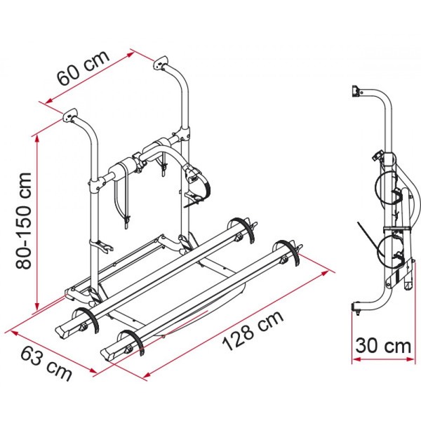 Ul 2-3 Bikes Folding Bike Rack / Carrier